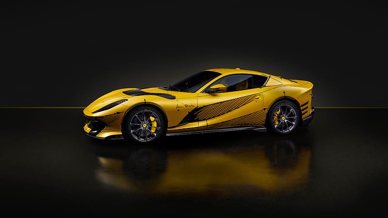 Ferrari 812 Competizione Tailor Made Inspired by Blanc Sheet 2023, HD wallpaper