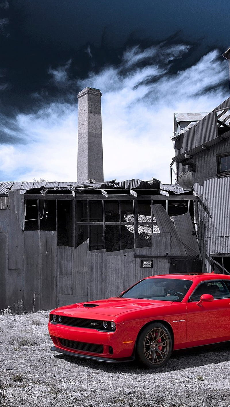 Dodge, amazing, car, red, HD phone wallpaper
