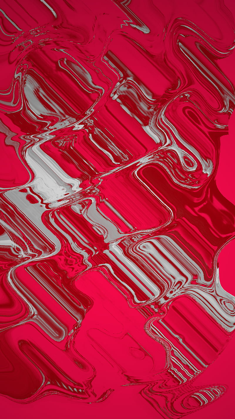 Liquify flow, liquify, flow, abstract, red, rose, marble, white, modern, positive, HD phone wallpaper