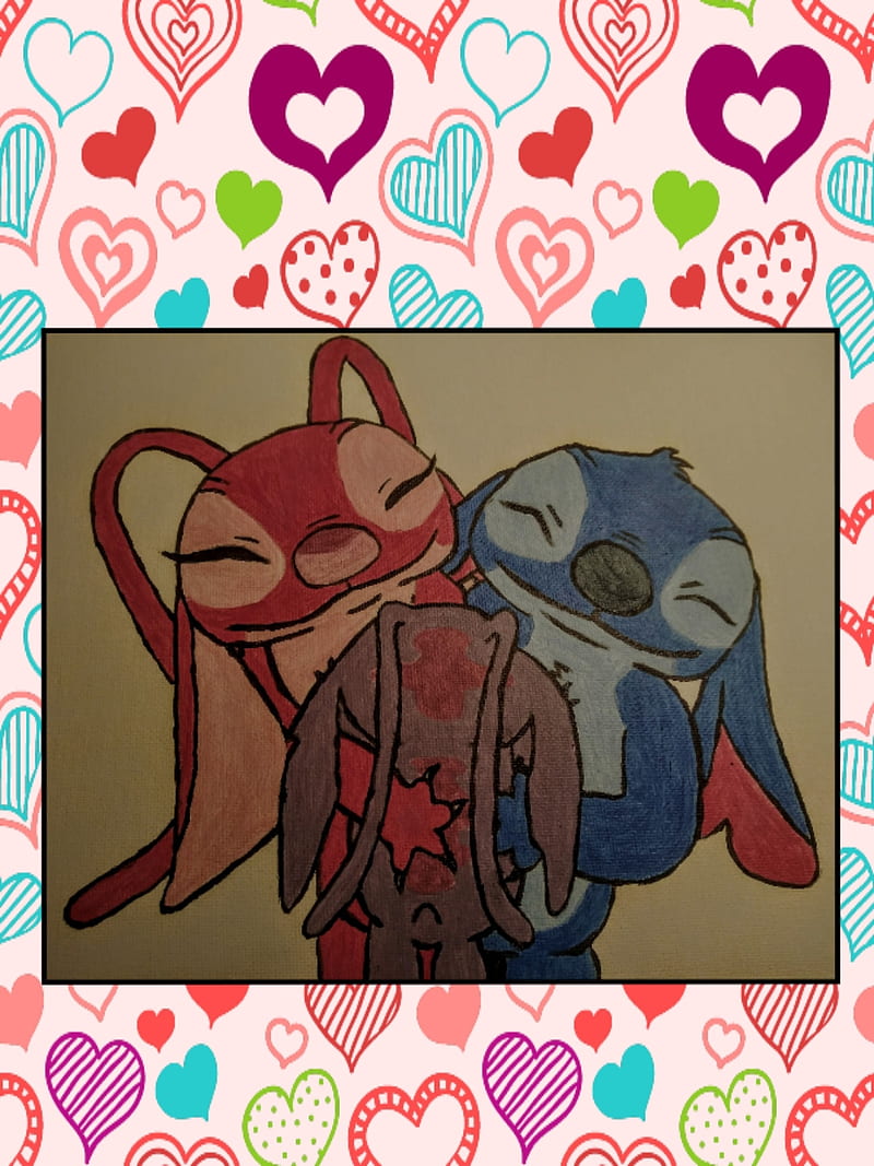 Stitch And Angel Valentines Day Wallpapers  Wallpaper Cave