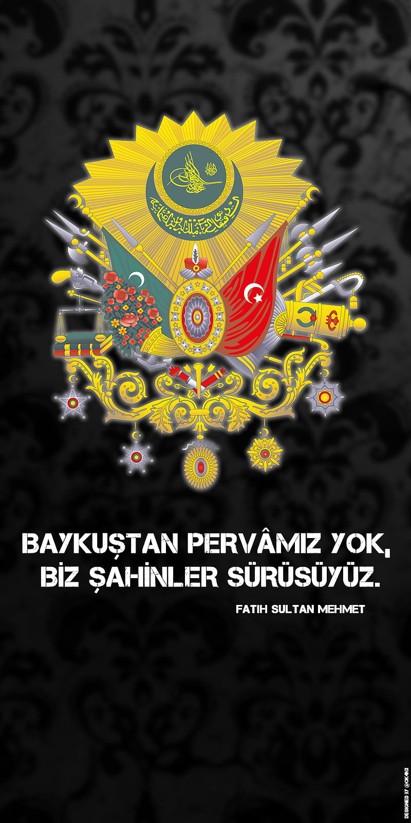 OSMANLI - OTTOMAN , osmanli, ottoman, fatih sultan mehmet, turk, tr, sozlu resim, black, osmanki tugrasi, osmanli torunu, ok4nx, HD phone wallpaper