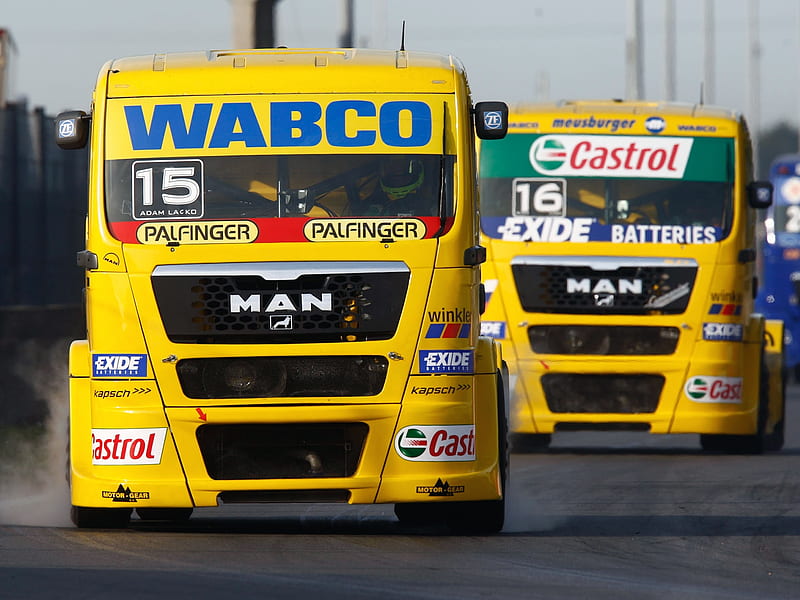 man tg truck racing, track, racing, man, truck, HD wallpaper