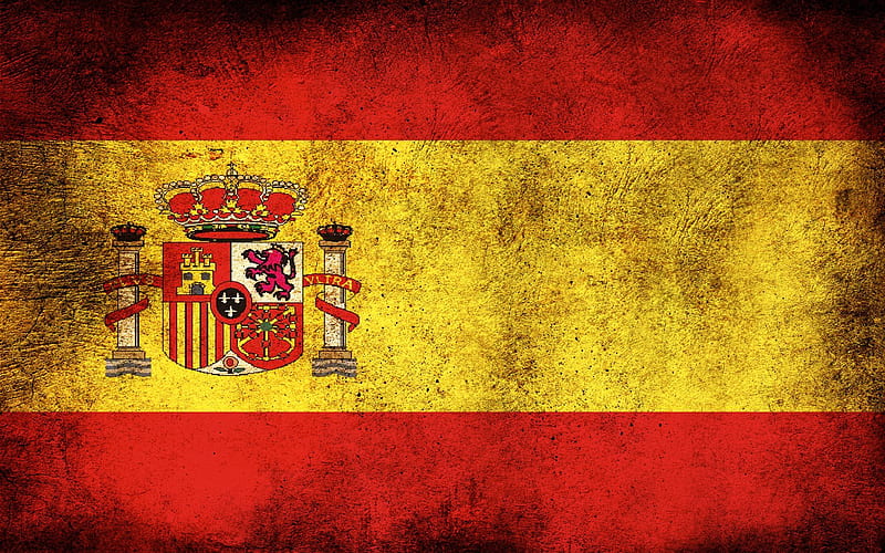 Spanish flag, flag of Spain, Spain, Europe, HD wallpaper