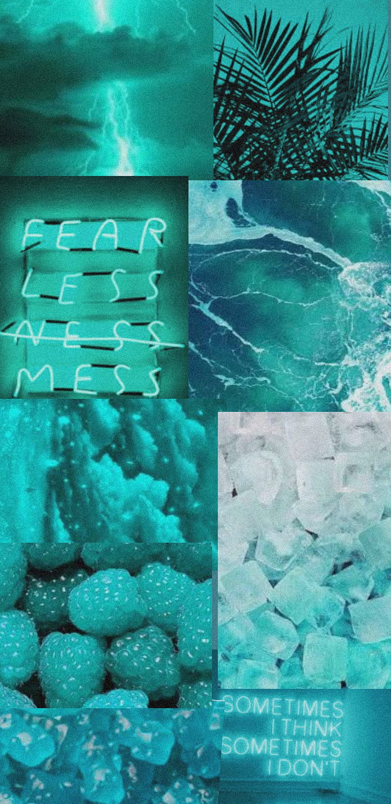 Download Cyan Aesthetic Collage Pictures Wallpaper  Wallpaperscom
