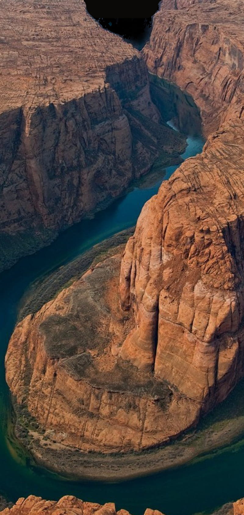 Grand Canyon Notch, brown, desert, grand canyon, oneplus, river, rocks, HD phone wallpaper