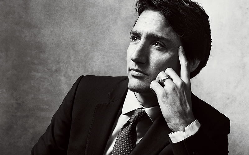 Justin Trudeau, portrait Canadian politician, Prime Minister of Canada, HD wallpaper