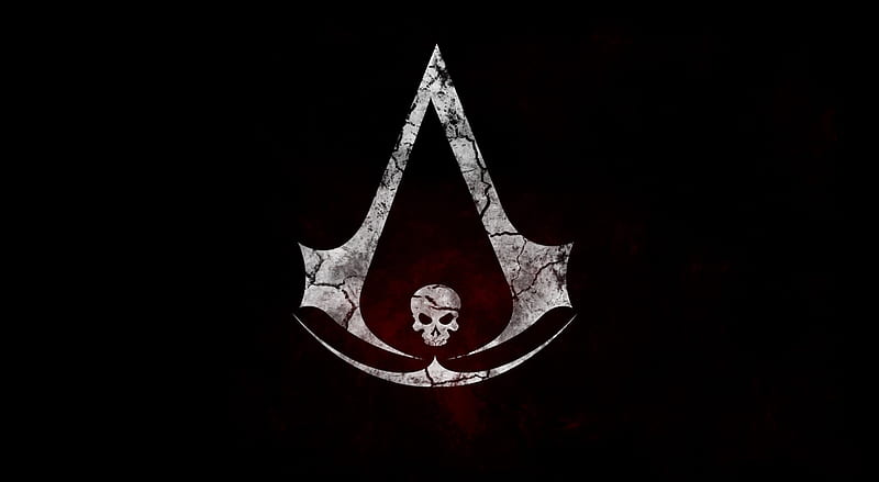 ACC Ultra, Games, Assassin's Creed, Black, Skull, Game, Logo, videogame, AssassinsCreed, HD wallpaper