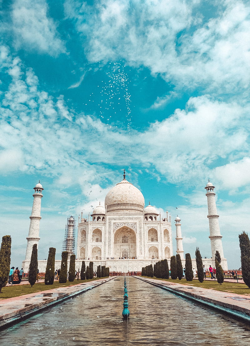 Taj Mahal, agra, india, love, monument, places, wonder, HD phone wallpaper  | Peakpx