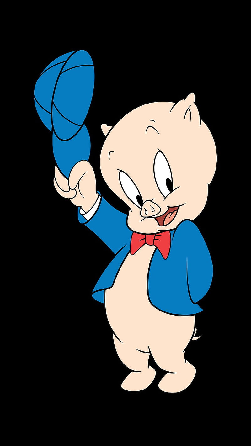 Porky Pig, cartoon character, HD phone wallpaper
