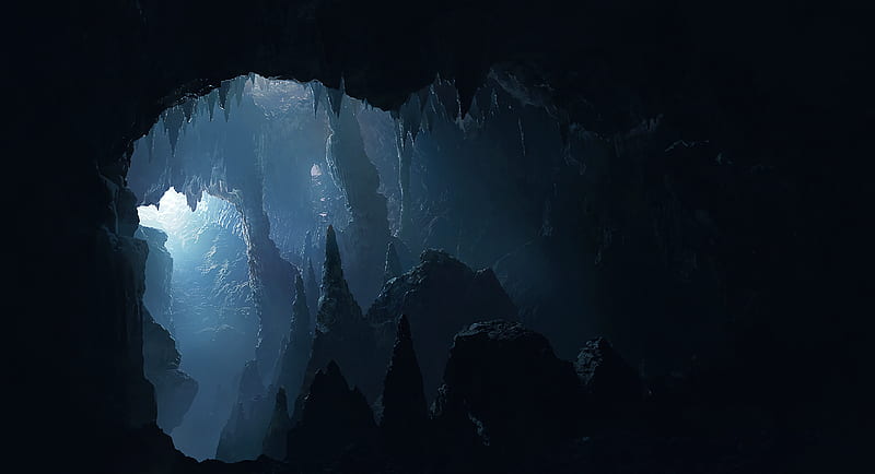 dark caves wallpaper