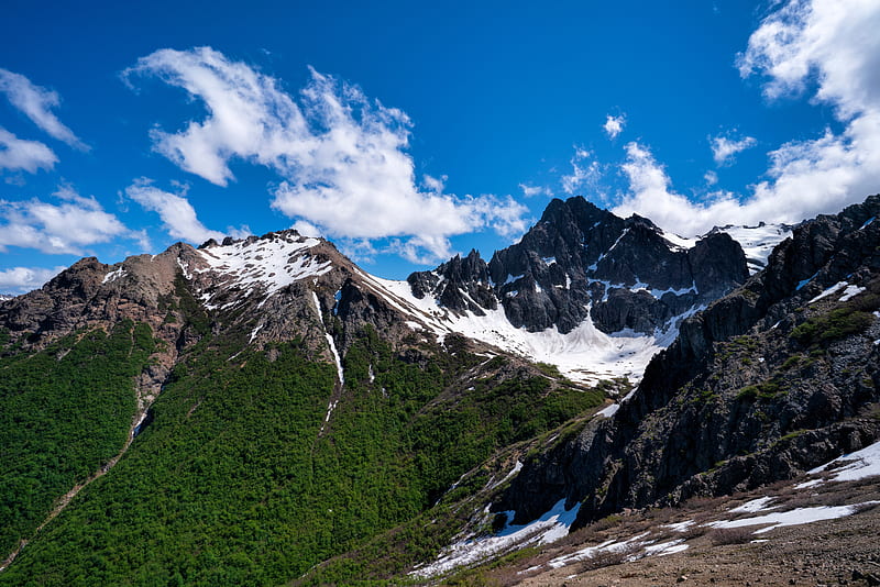 Mountains, Mountain, Argentina, Cloud, Patagonia, Snow, HD wallpaper