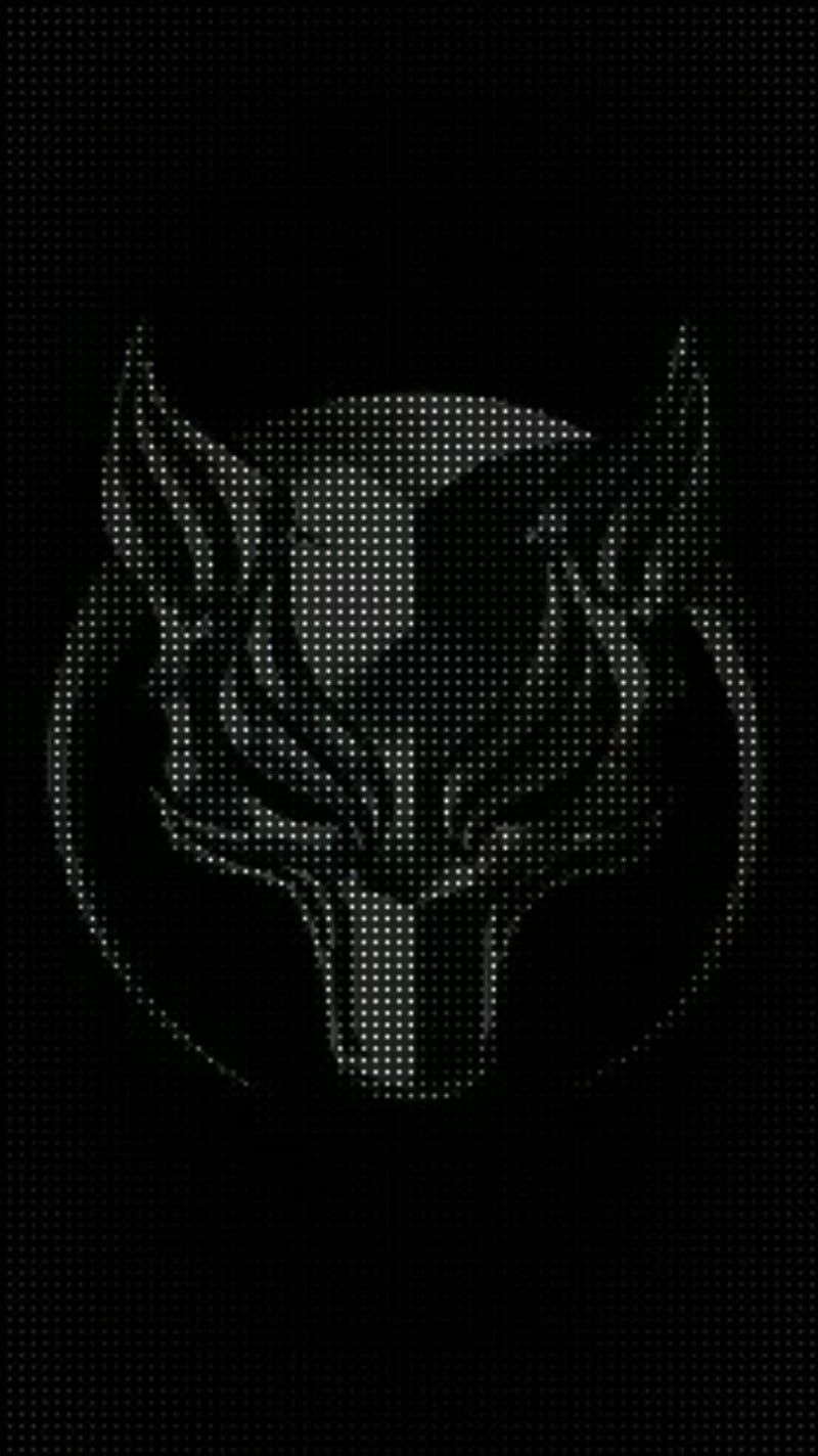 Wolf, black, logo, skull, skulls, turk, HD phone wallpaper