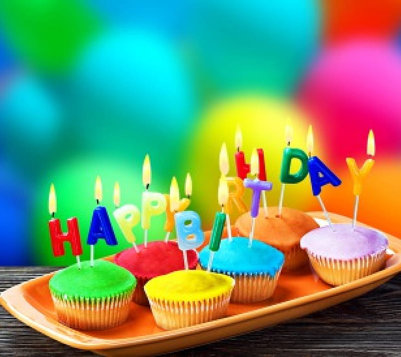 Happy Birtay, cake, colorful, holiday, birtay, happy, candles, sweet ...