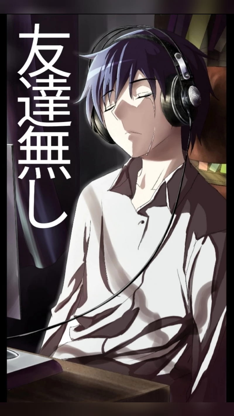 Wallpaper sad boy anime 4k