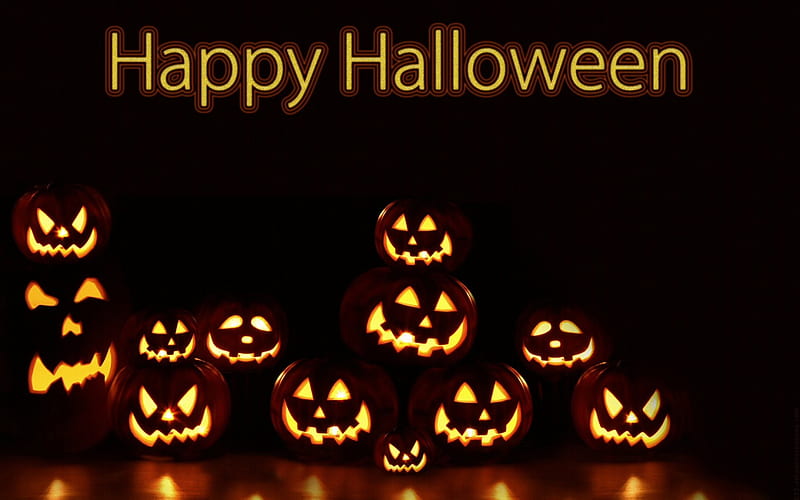 Jack O Lanterns, Fall, happy halloween, halloween, Autumn, pumpkins, HD ...
