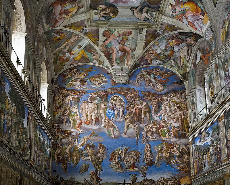 Sistine Chapel, italy, rome, vatican museum, HD wallpaper