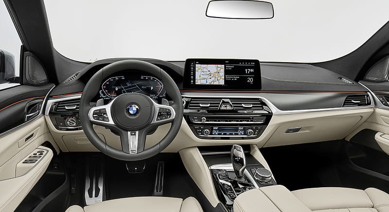 2021 BMW 6 Series Gran Turismo - Interior, Cockpit , car, HD wallpaper