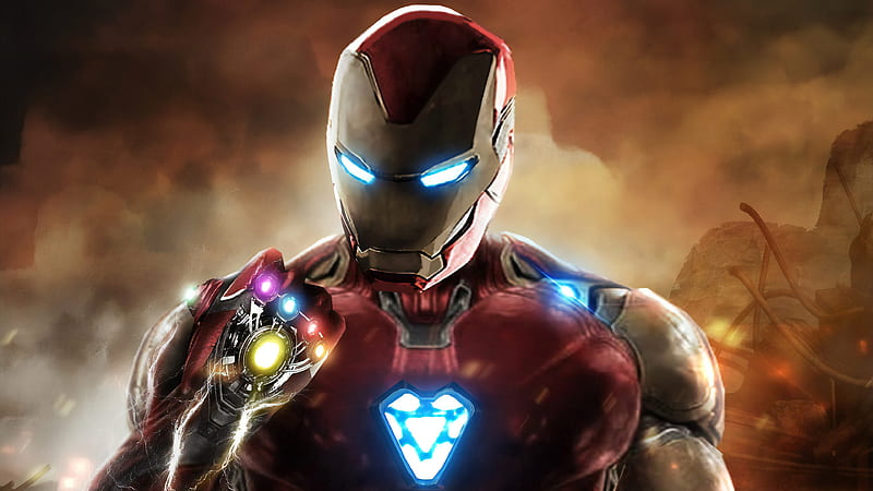 Iron Man Infinity Gauntlet Avengers Endgame, iron-man, superheroes, artwork, avengers-endgame, behance, HD wallpaper