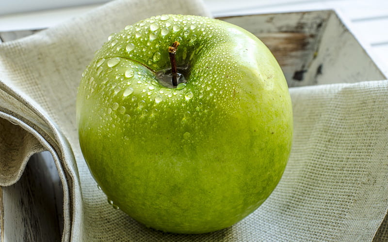 *** Apple...***, apple, color, food, green, HD wallpaper