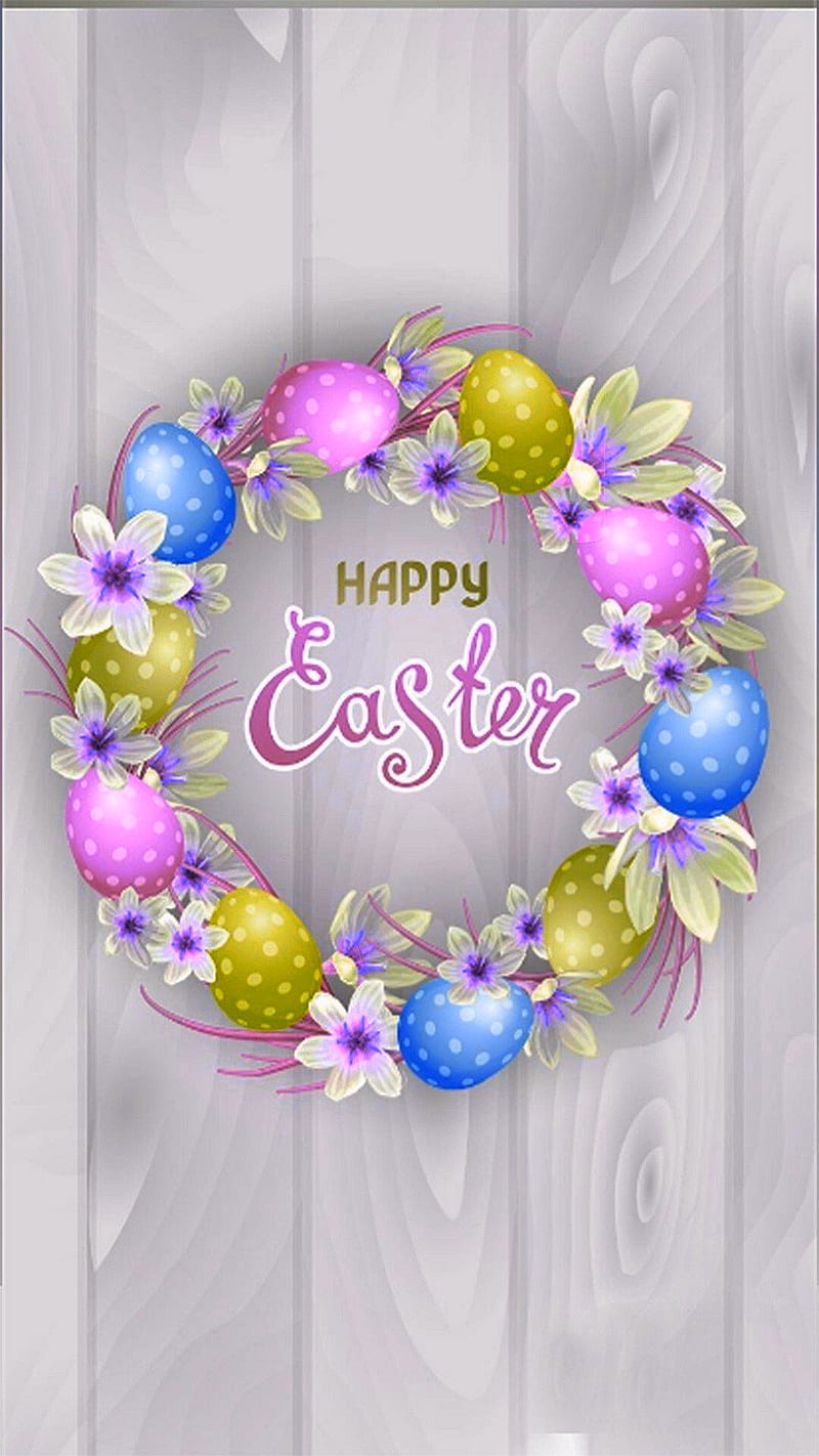 Happy Easter, christ, eggs, flowers, holidays, jesus, sayings, HD phone wallpaper