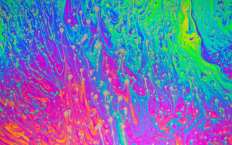 multicolored paint splashes texture, grunge texture, colorful backgrounds, HD wallpaper