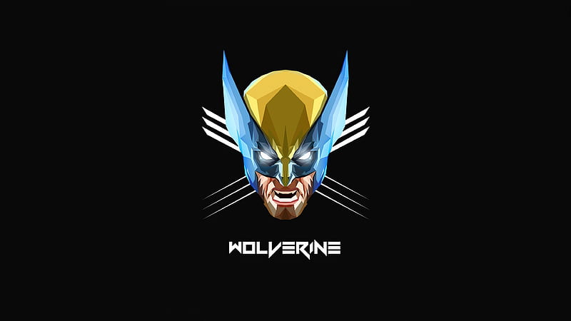 Wolverine Minimalism 2020, wolverine, minimalism, superheroes, artwork, artist, HD wallpaper