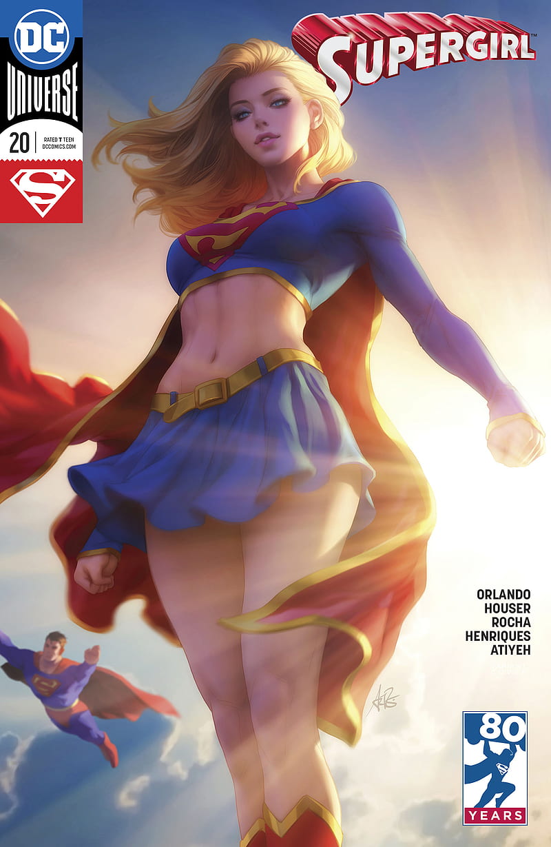 Supergirl, DC Comics, comics, portrait display, Artgerm, HD phone wallpaper