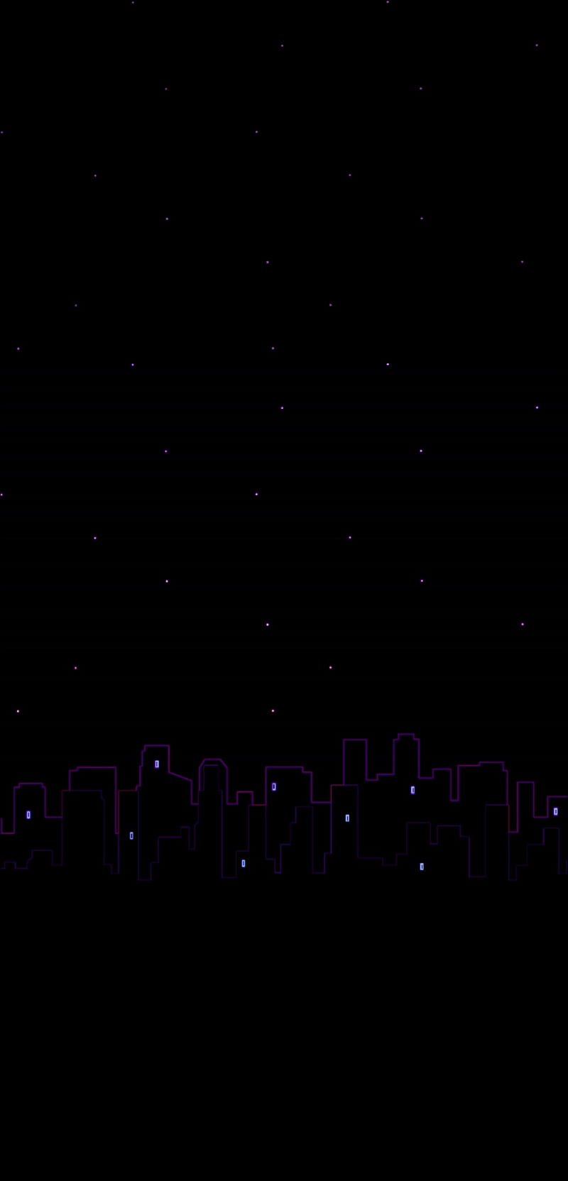 City Night Android Black Dark Home Screen Iphone Logo Neon Stars Hd Phone Wallpaper Peakpx