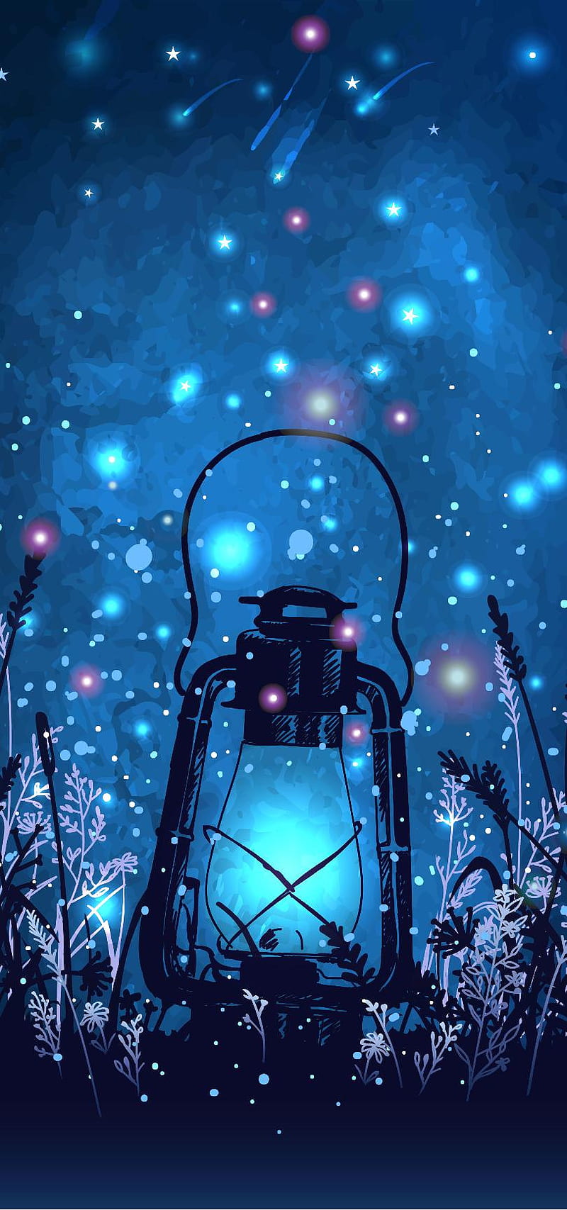 Firefly Lantern, beauty, lights, stars, HD phone wallpaper | Peakpx