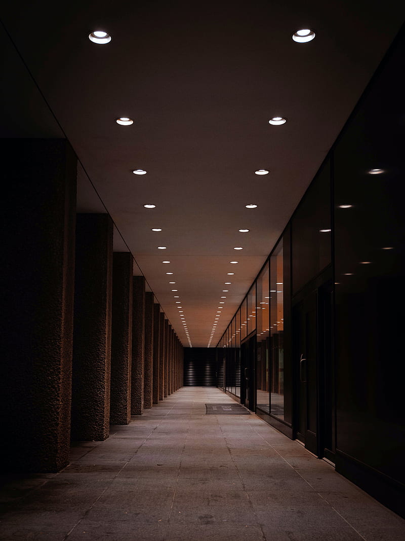 corridor, interior, building, architecture, HD phone wallpaper