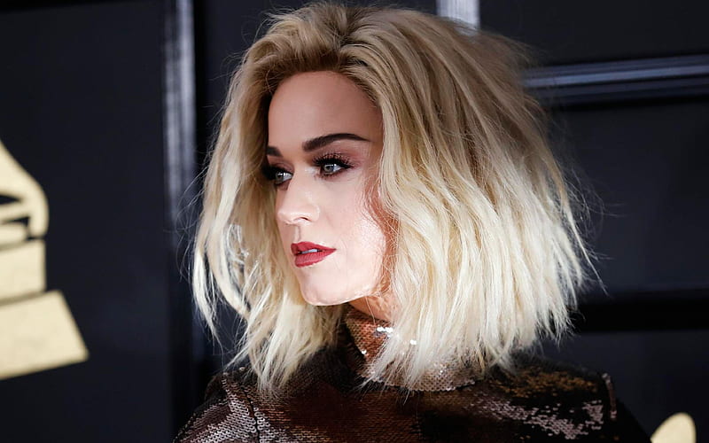 Katy Perry portrait, 2017, American singer, blonde, beautiful young woman, Katheryn Elizabeth Hudson, HD wallpaper