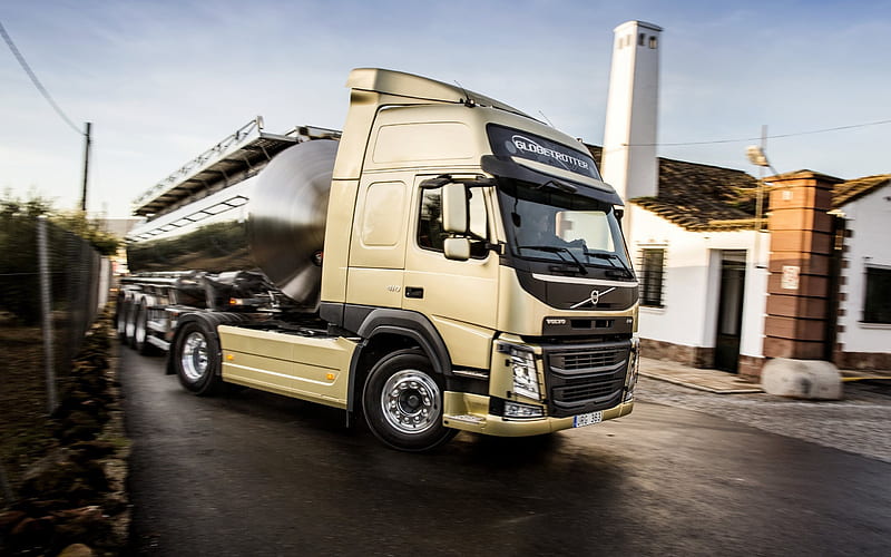 Volvo FM, FM410, truck, tank, fuel transportation, HD wallpaper
