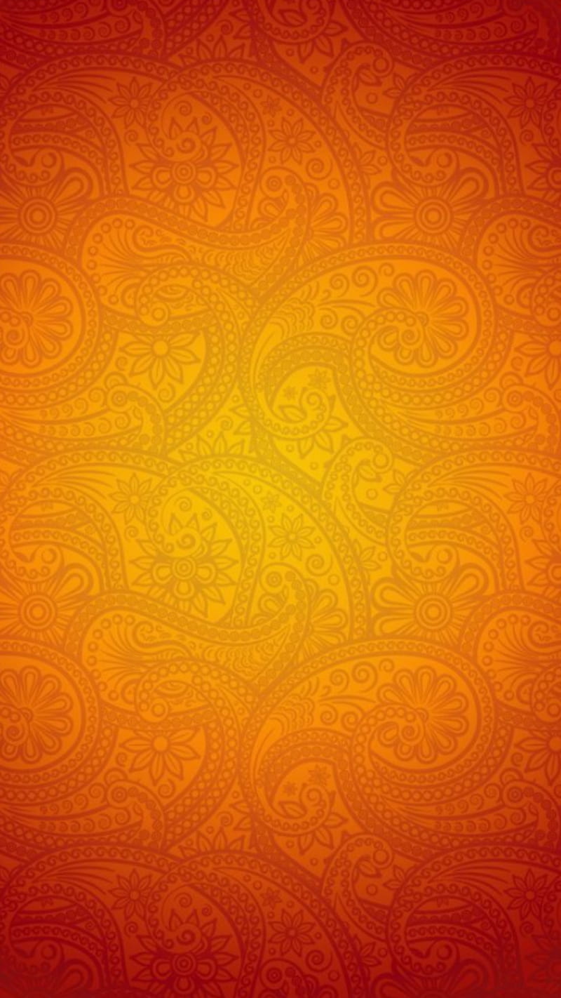 Orange, pattern, patterns, HD phone wallpaper