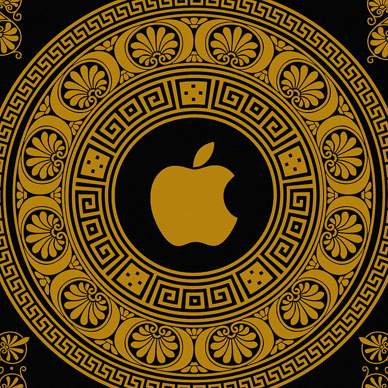 Greek Apple, ancient, apple, greece, greek, logo, pattern, HD phone wallpaper