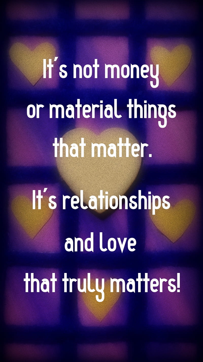 LOVE Matters Hearts, heart, inspirational, patterns, purple, quote,  relationship, HD phone wallpaper | Peakpx