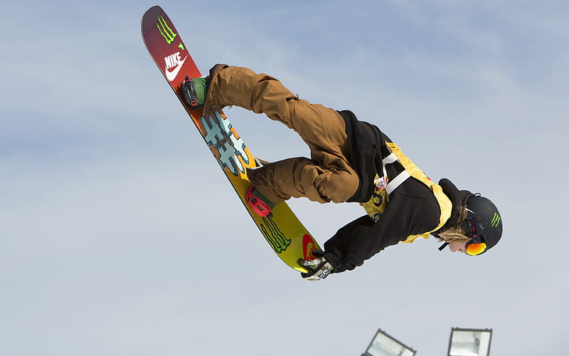 Halldor Helgason snowboarder, jump, extreme, winter sport, HD wallpaper