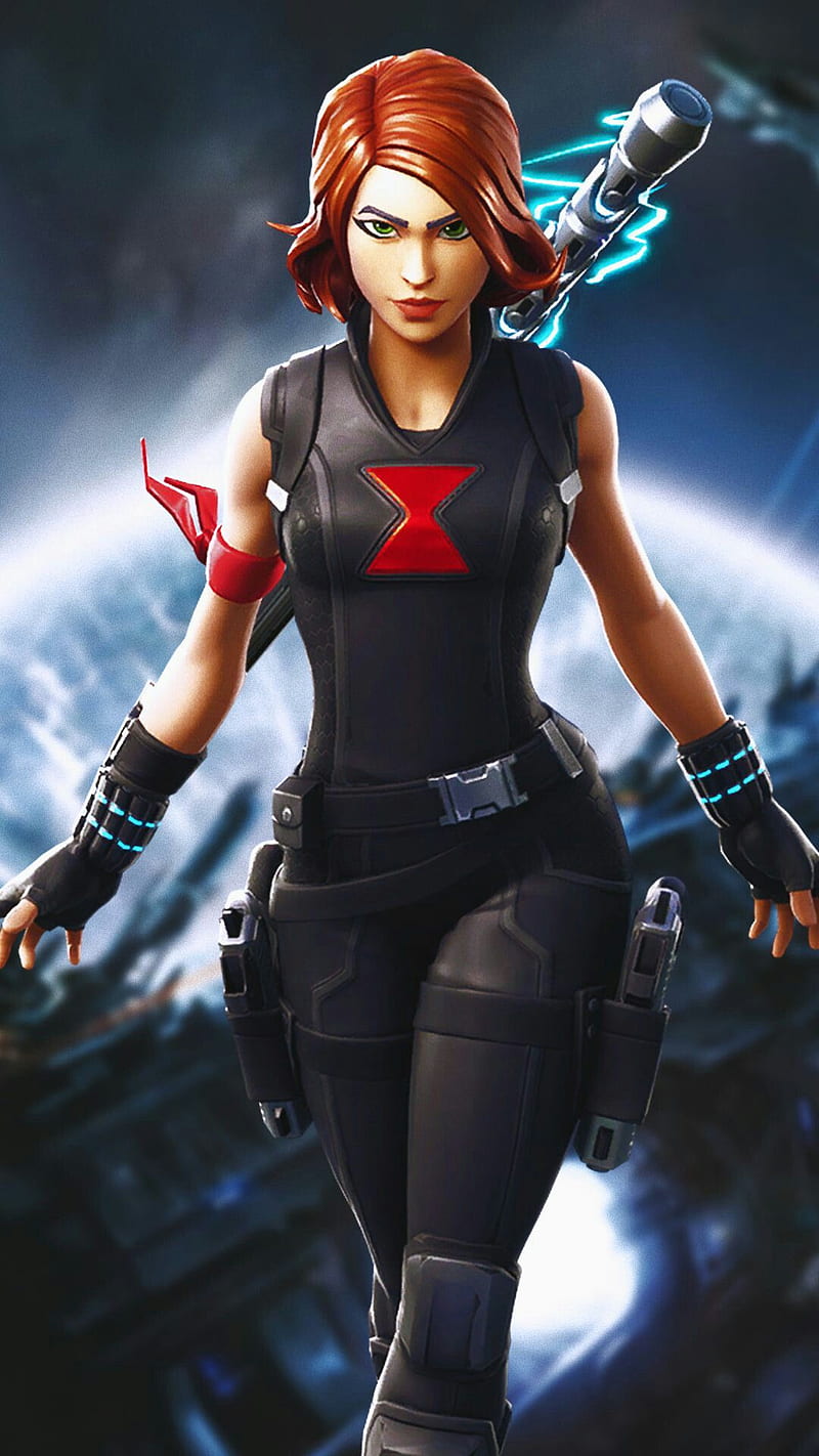 Fortnite Black Widow And Easy To Cool Black Widow Hd Phone Wallpaper Peakpx