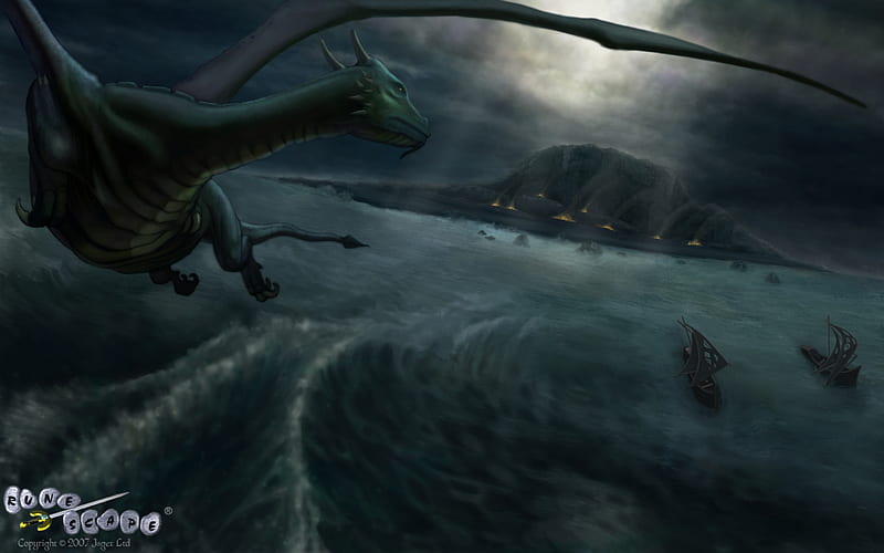 Elvarg, games, mythical creatures, dragon, rs, cool , monsters, cool, bird, creatures, runescape, animals, HD wallpaper