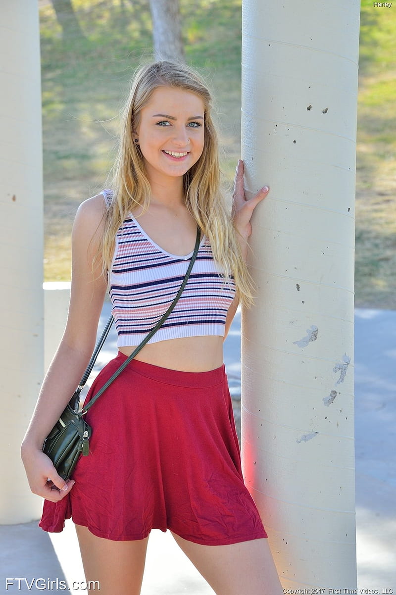 Brooke Ftv Girls Magazine Women Women Outdoors Skirt Looking At Viewer Hd Phone Wallpaper