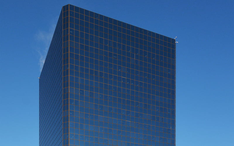 Conoco-Phillips Building, Anchorage, Alaska, modern buildings, modern architecture, blue sky, USA, HD wallpaper