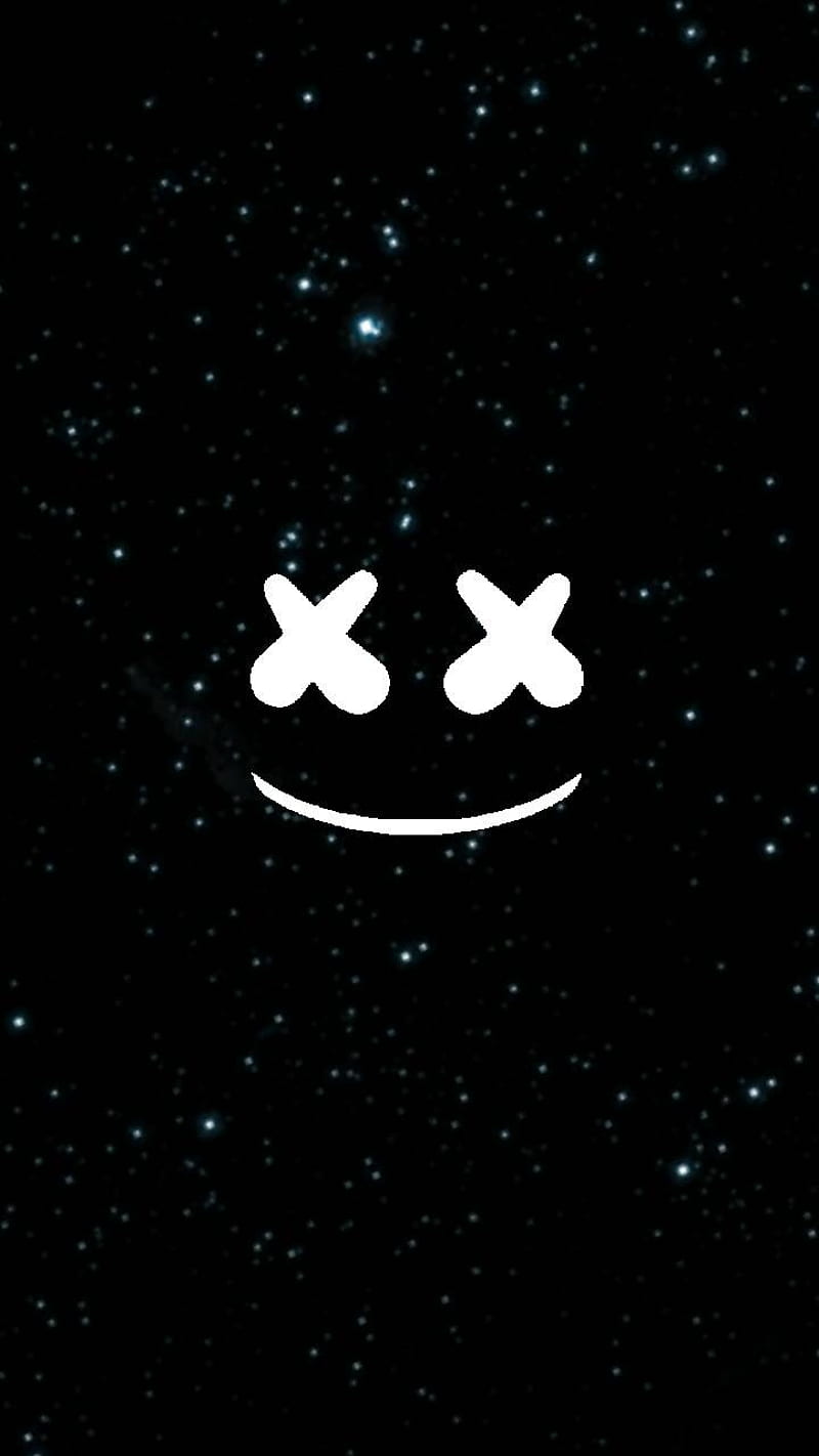 Dj, black, logo, marshmallow, stars, white, HD phone wallpaper | Peakpx