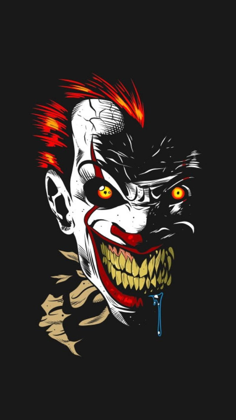 the dancing clown, evil clown, smile, HD phone wallpaper