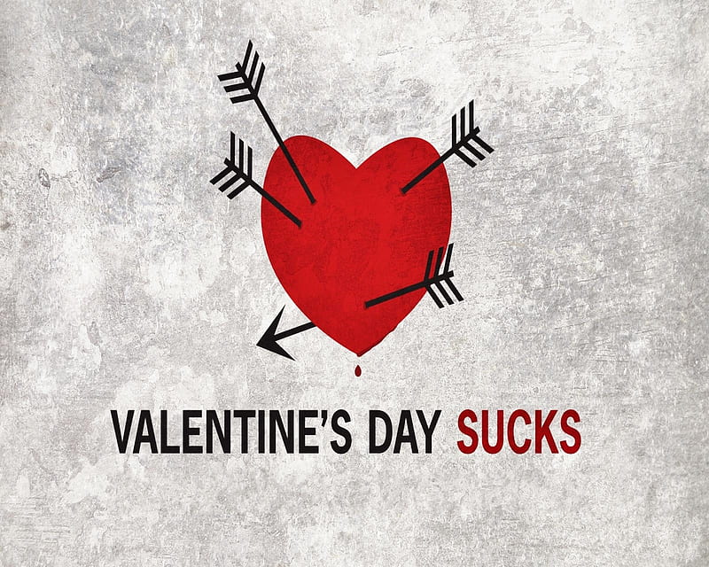 Valentines, broken, hate, heart, love, sucks, HD wallpaper