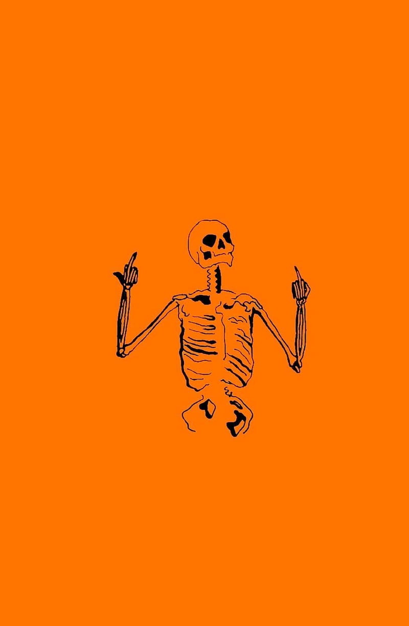 Buy Skeleton Skull Giving the Finger 20oz Skinny Tumbler Wrap Online in  India  Etsy