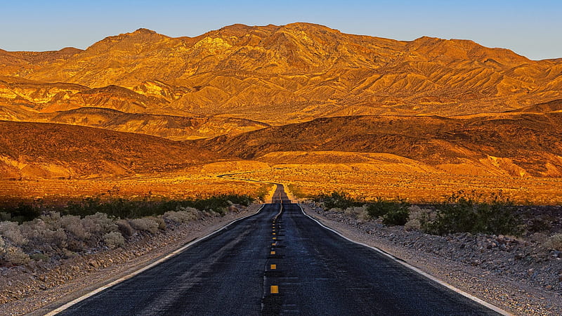 California Death Valley Road, HD wallpaper