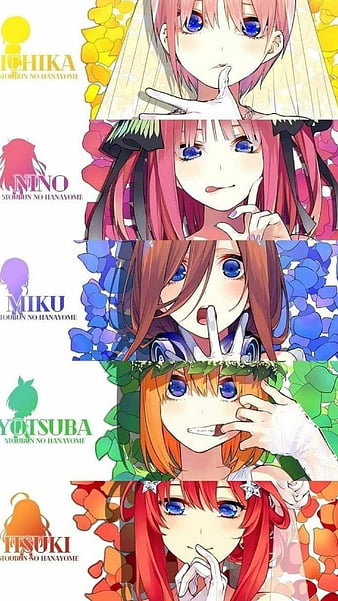 Personagens de anime Quintessential Quintuplets HD baixar papel de parede