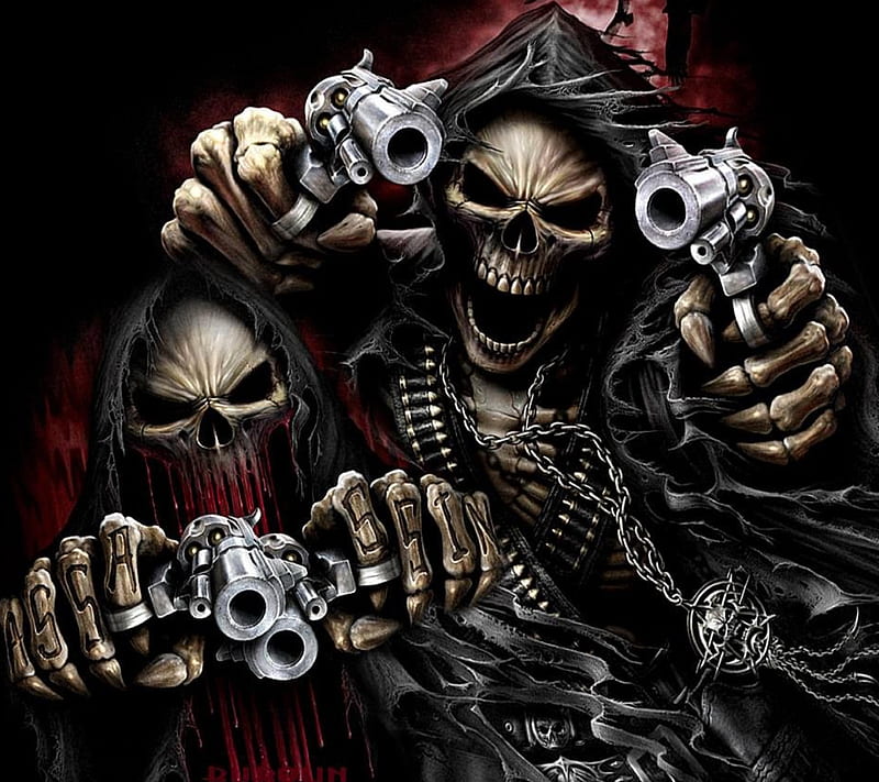 Grim Reapers, grim, guns, reapers, HD wallpaper