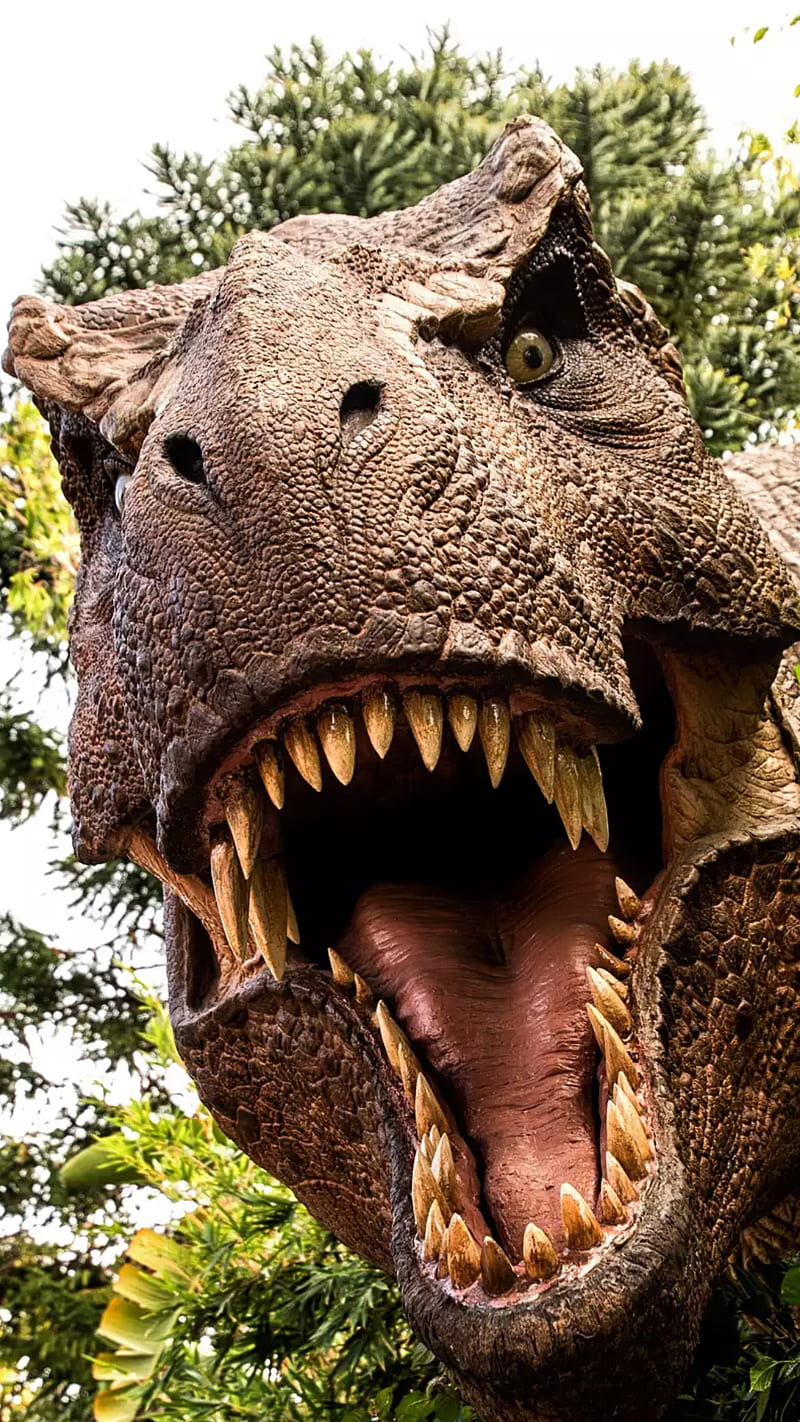 Dinosaur, angry, animal, carnotaurus, scary, teeth, velociraptor, wild, HD phone wallpaper