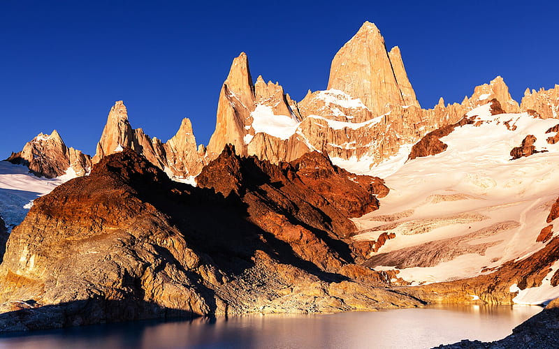 Argentina Cerro Torre Mountains 2021 Landscape, HD wallpaper