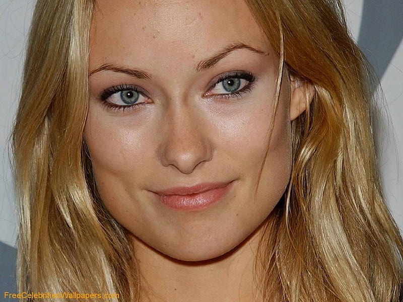 Olivia Wilde, female, actress, blond long hair, green eyes, smile, pretty face, HD wallpaper